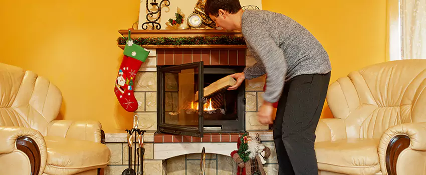 Rusted Metal Fireplace Restoration in Ashland, Kentucky